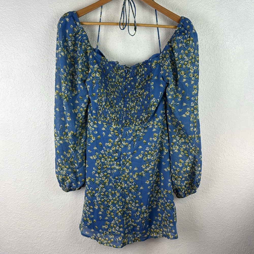 New nwt ASTR The Label Vivian Floral Smocked Minidress medium - Picture 8 of 8